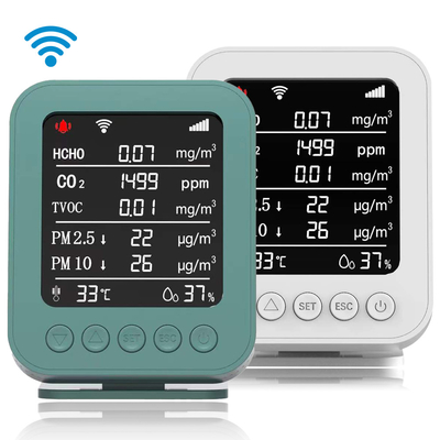 लोरा कनेक्टेड एचसीएचओ स्मार्ट एयर क्वालिटी मॉनिटर मीटर 5V 2A 85dB