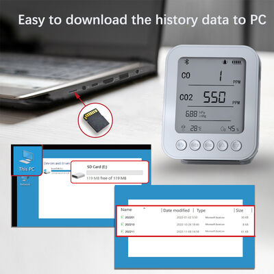 अच्छी कीमत हवा की गुणवत्ता का पता लगाने वाला कारों के लिए उपयुक्त C02 तापमान, आर्द्रता का पता लगाने वाला ऑनलाइन