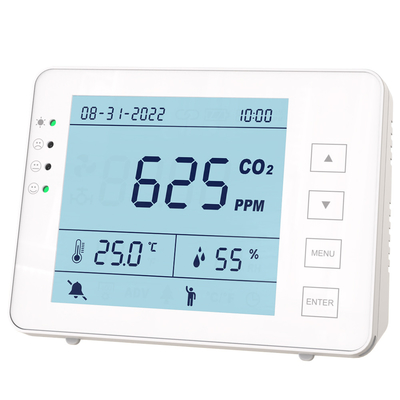 वायु गुणवत्ता निगरानी के लिए 2GB 5000ppm इनडोर CO2 मीटर AQI मॉनिटर