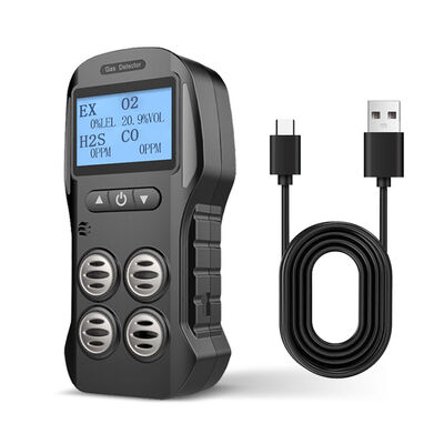 अच्छी कीमत ODM पोर्टेबल मल्टीगास डिटेक्टर मॉनिटर रीयलटाइम डिस्प्ले CO 200PPM H2S 10PPM ऑनलाइन