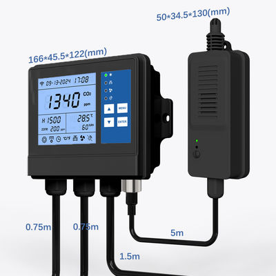 अच्छी कीमत Greenhouse CO2 Controller - WiF Enabled CO2 & Temp & Humidity 3-in-One Sensor ऑनलाइन