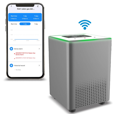 12V होम स्मार्ट रेडॉन मॉनिटर डिटेक्टर पल्स आयन चैमर सेंसर