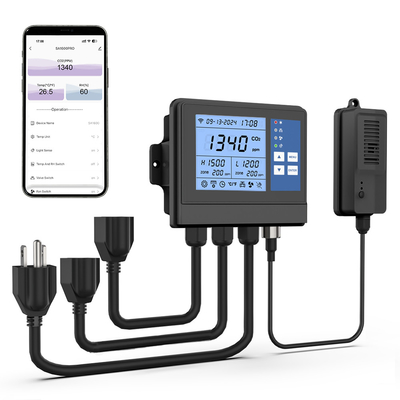 Good price GZAIR WIFI ग्रीनहाउस जलवायु नियंत्रक CO2 सेंसर 240VAC ऑनलाइन