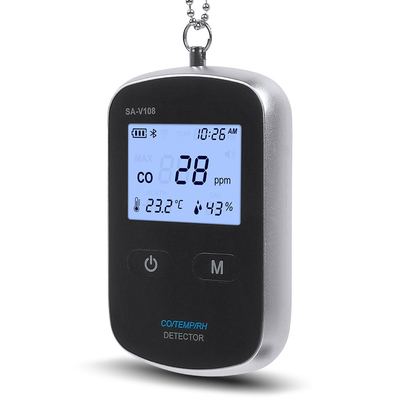 स्मार्ट 200ppm CO पोर्टेबल कार्बन मोनोऑक्साइड अलार्म डिटेक्टर डिजिटल डिस्प्ले