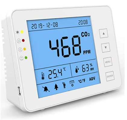 Good price 20 पीपीएम इनडोर CO2 मीटर डेटा लॉगर स्मार्ट होम एयर क्वालिटी मॉनिटर ऑनलाइन