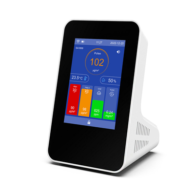 वाई-फाई कनेक्टेड इनडोर AQI मॉनिटर IAQ नियंत्रक सहज स्पर्श इंटरफ़ेस