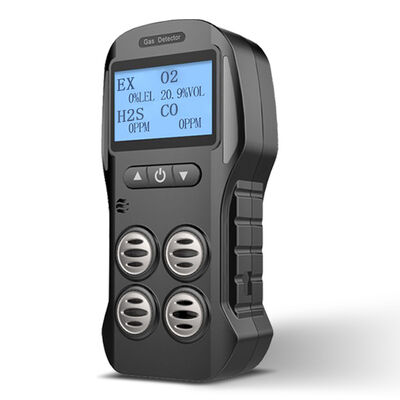 OEM 4 गैस मल्टीगास डिटेक्टर मीटर एलईएल O2 CO और H2S निगरानी के साथ सीमित स्थान