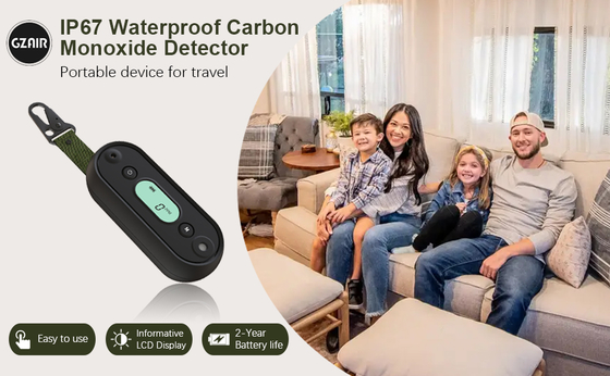 वाटरप्रूफ मरीन कार्बन मोनोऑक्साइड (CO) डिटेक्टर अलार्म | 12V DC, 100dB श्रव्य और LED अलर्ट, UL 2034 प्रमाणित | इलेक्ट्रोकेमिकल सेंसर और नाव/RV के लिए अनुकूलन योग्य थ्रेसहोल्ड के साथ पोर्टेबल CO अलार्म