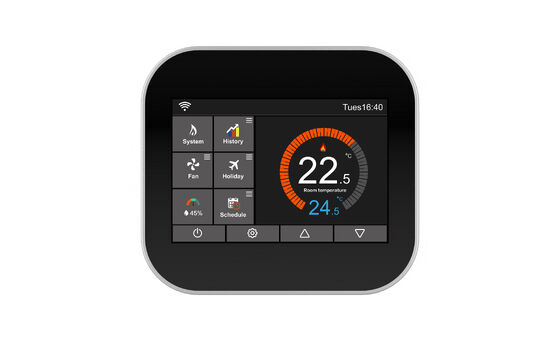 बच्चों के ताले और फ्रॉस्ट प्रोटेक्शन के साथ सुरक्षित वाईफाई स्मार्ट होम थर्मोस्टैट | NTC सेंसर सटीक नियंत्रण